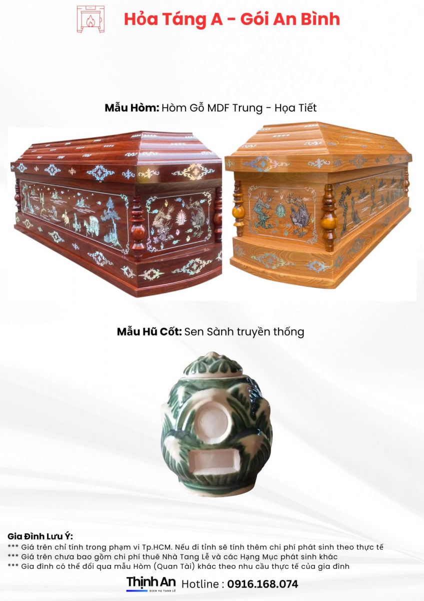 chi phí giá tang lễ mai táng hỏa táng trọn gói aa