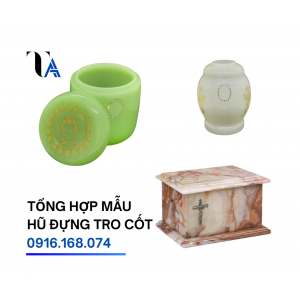 tổng hợp mẫu hũ hộp lọ bình đựng tro cốt phổ biến hiện nay