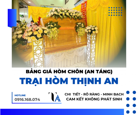 bảng giá hòm an táng tại tphcm