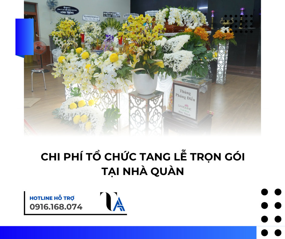 chi phí tổ chức tang lễ trọn gói tại nhà quàn