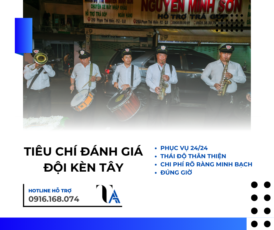 tiêu chí đánh giá đội kèn tây phục vụ đám ma
